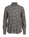 Alessandro Gherardi Man Shirt Military Green Size 17 Cotton In Green