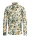 Alessandro Gherardi Man Shirt Military Green Size 17 Cotton In Green