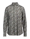 Alessandro Gherardi Man Shirt Military Green Size 17 Cotton In Green