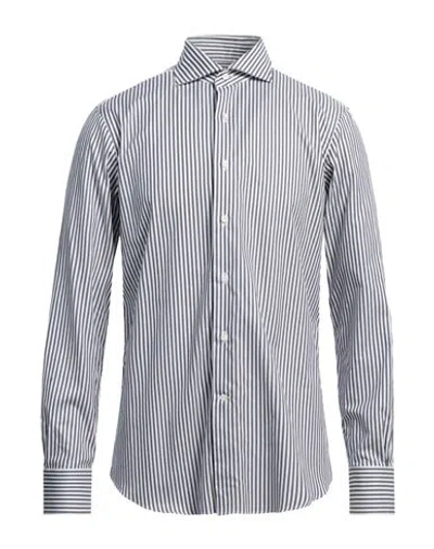 Alessandro Gherardi Man Shirt Navy Blue Size L Cotton