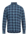 Alessandro Gherardi Man Shirt Navy Size 15 ½ Cotton In Navy