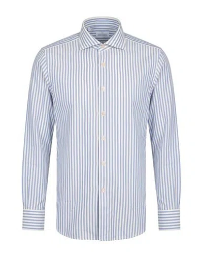 Alessandro Gherardi Man Shirt Navy Size 15 ½ Cotton In Blue