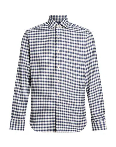 Alessandro Gherardi Man Shirt Navy Size 15 ¾ Cotton In Blue