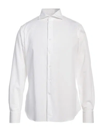 Alessandro Gherardi Man Shirt Off White Size 16 Cotton