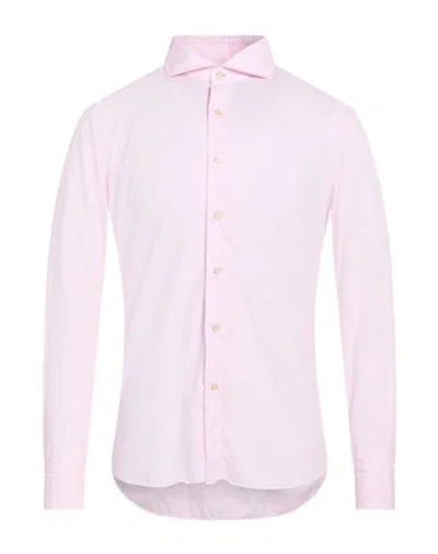 Alessandro Gherardi Man Shirt Pink Size 15 ¾ Cotton