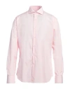Alessandro Gherardi Man Shirt Pink Size 17 Cotton In Pink