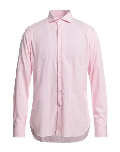 Alessandro Gherardi Man Shirt Pink Size 15 ¾ Cotton