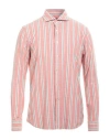Alessandro Gherardi Man Shirt Brick Red Size Xxl Cotton In Red