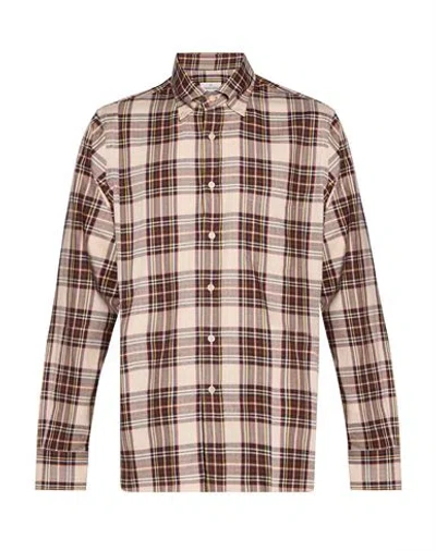 Alessandro Gherardi Man Shirt Sand Size 17 ½ Cotton In Neutral