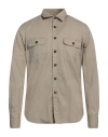 Alessandro Gherardi Man Shirt Beige Size S Cotton In Beige