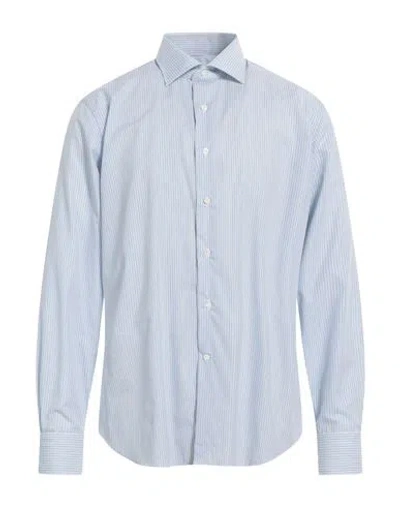 Alessandro Gherardi Man Shirt Sky Blue Size 17 Cotton