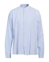 Alessandro Gherardi Man Shirt Sky Blue Size 15 Cotton In Blue