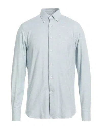 Alessandro Gherardi Man Shirt Sky Blue Size 16 Cotton