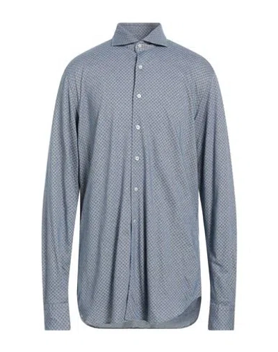 Alessandro Gherardi Man Shirt Sky Blue Size 17 Cotton