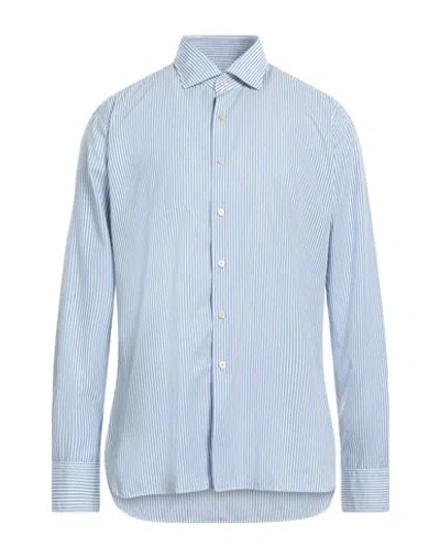 Alessandro Gherardi Man Shirt Sky Blue Size L Cotton
