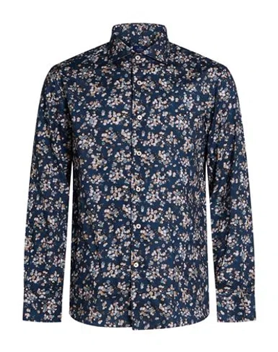Alessandro Gherardi Man Shirt Slate Blue Size 17 ½ Cotton