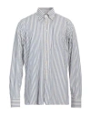 Alessandro Gherardi Man Shirt Slate Blue Size 15 Cotton