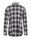 Alessandro Gherardi Man Shirt Slate Blue Size Xl Cotton In Blue
