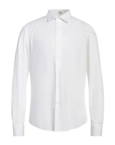 Alessandro Gherardi Man Shirt White Size 16 Cotton