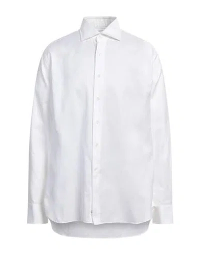 Alessandro Gherardi Man Shirt White Size 16 Cotton