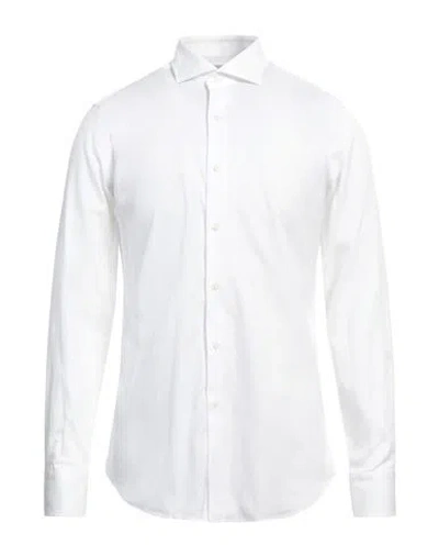 Alessandro Gherardi Man Shirt White Size 16 Cotton