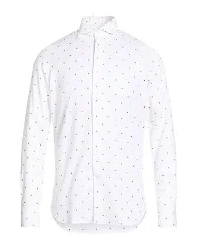 Alessandro Gherardi Man Shirt White Size 17 Cotton