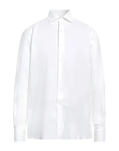 Alessandro Gherardi Man Shirt White Size 17 Cotton