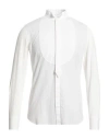 Alessandro Gherardi Man Shirt White Size 17 Cotton In White
