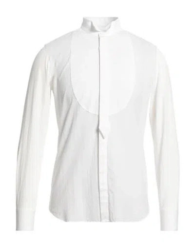 Alessandro Gherardi Man Shirt White Size 17 Cotton