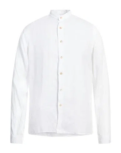 Alessandro Gherardi Man Shirt White Size 17 Linen