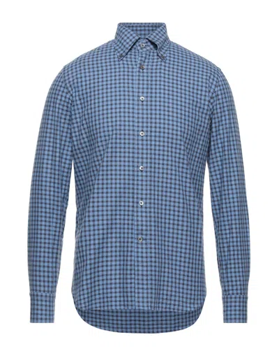 Alessandro Gherardi Shirts In Azure