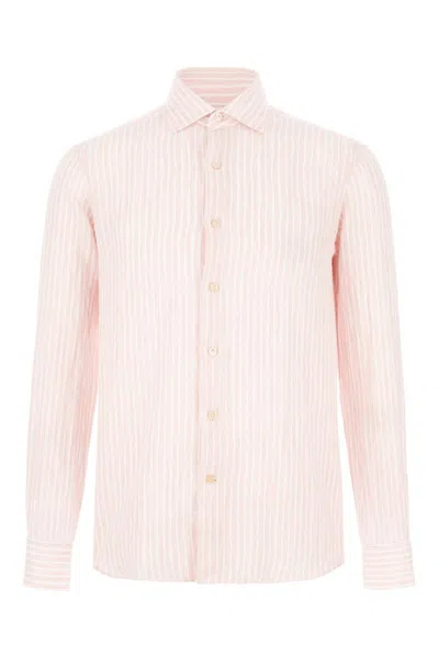 Alessandro Gherardi Shirts In Pink Striped