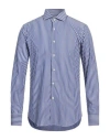 Alessandro Gherardi Soft Man Shirt Blue Size 16 Cotton In Blue
