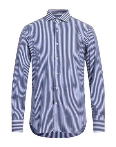 Alessandro Gherardi Soft Man Shirt Blue Size 16 Cotton