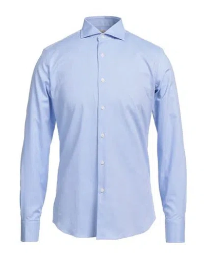 Alessandro Gherardi Soft Man Shirt Sky Blue Size 17 ¾ Cotton