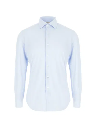 Alessandro Gherardi Spread-collar Button-up Shirt In Blue