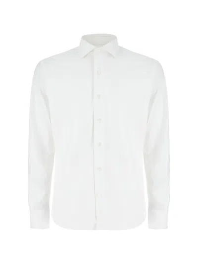 Alessandro Gherardi Spread-collar Long-sleeve Shirt In White