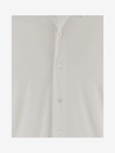Alessandro Gherardi Stretch Jersey Nylon Shirt In White