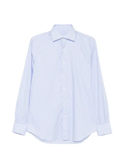 Alessandro Gherardi Striped Buttoned Shirt In Blue