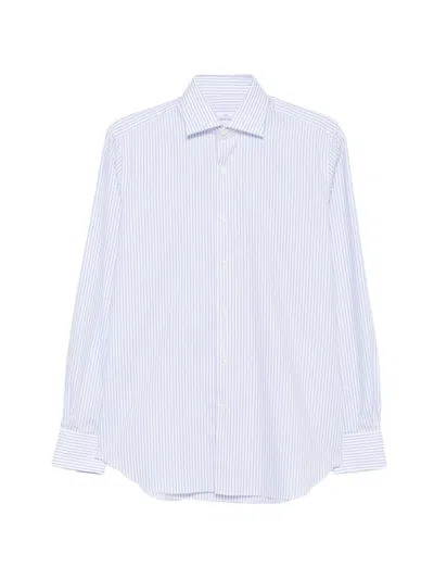 Alessandro Gherardi Striped Cotton Shirt In White