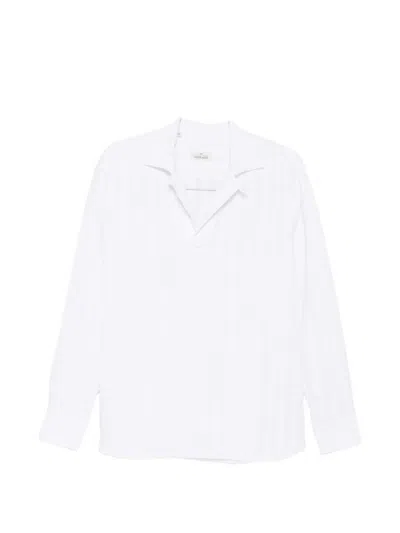 Alessandro Gherardi Striped Polo Shirt In White