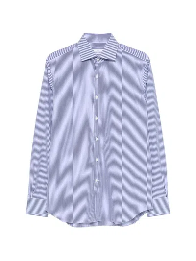 Alessandro Gherardi Striped Shirt In Blue