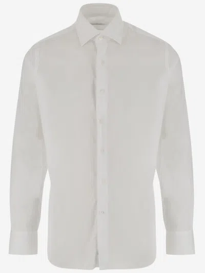Alessandro Gherardi White Stretch Cotton Blend Shirt