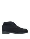 Alessandro Gilles Man Ankle Boots Midnight Blue Size 9 Leather