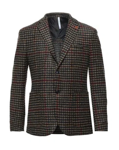 Alessandro Gilles Man Blazer Black Size 46 Acrylic, Virgin Wool, Polyester