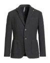 Alessandro Gilles Man Blazer Grey Size 36 Polyester, Cotton, Elastane