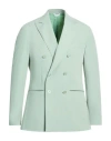 Alessandro Gilles Man Blazer Light Green Size 44 Wool, Viscose, Elastane In Green