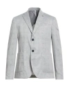 Alessandro Gilles Man Blazer Light Grey Size 36 Viscose, Polyester, Elastane In Gray