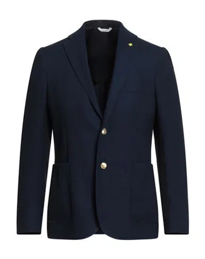 Alessandro Gilles Man Blazer Midnight Blue Size 42 Polyester