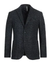 Alessandro Gilles Man Blazer Navy Size 42 Acrylic, Virgin Wool, Polyester In Black